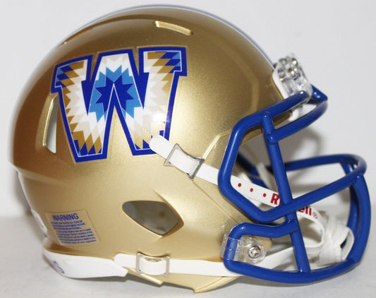 2022 CFL Winnipeg Blue Bombers Custom Riddell Mini Helmet