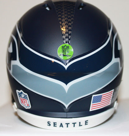 Russell Wilson Seattle Seahawks Speed Riddell Custom Mini Helmet
