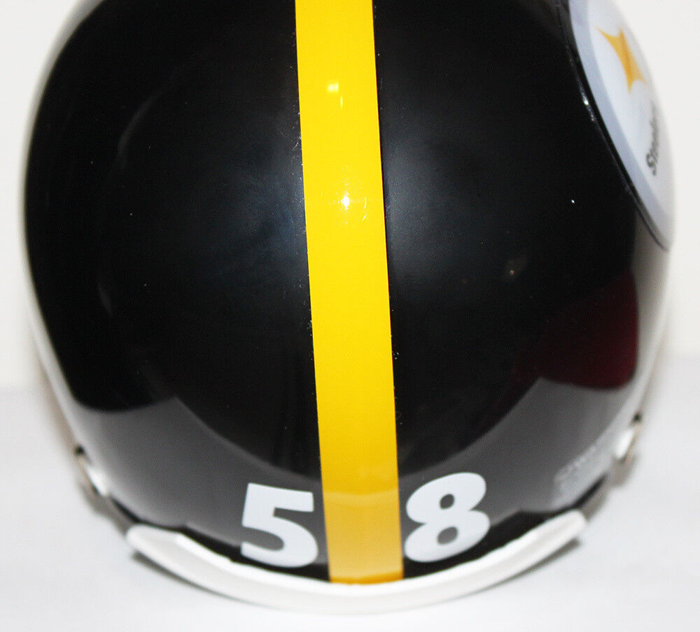 Jack Lambert Pittsburgh Steelers Riddell Mini Helmet with Black Metal  NJOP Mask