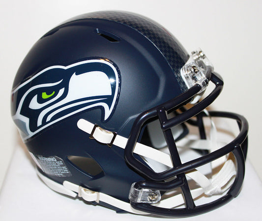 Russell Wilson Seattle Seahawks Speed Riddell Custom Mini Helmet