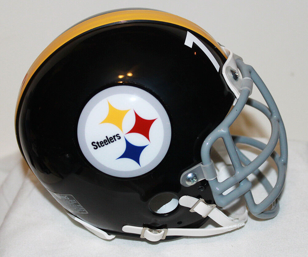 Joe Greene Pittsburgh Steelers Riddell Mini Helmet Gray or Black Metal Face Mask
