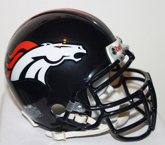 Terrell Davis Denver Broncos Riddell Custom Mini Helmet with Metal Facemask