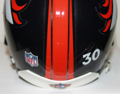 Terrell Davis Denver Broncos Riddell Custom Mini Helmet with Metal Facemask