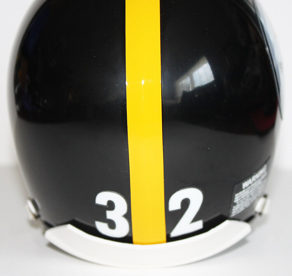 Franco Harris  Pittsburgh Steelers Riddell Mini Helmet Black Metal Mask