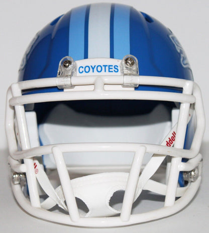 Varsity Blue West Canaan Coyotes Custom Mini Helmet