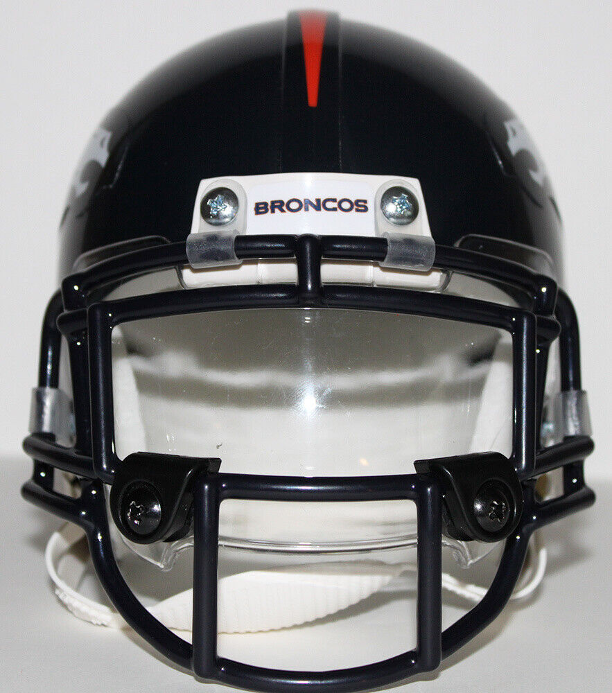 Champ Bailey Denver Broncos Riddell Custom Mini Helmet with Visor