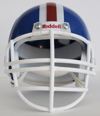 Karl Mecklenburg Denver Broncos Riddell Custom Mini Helmet w Metal Facemask