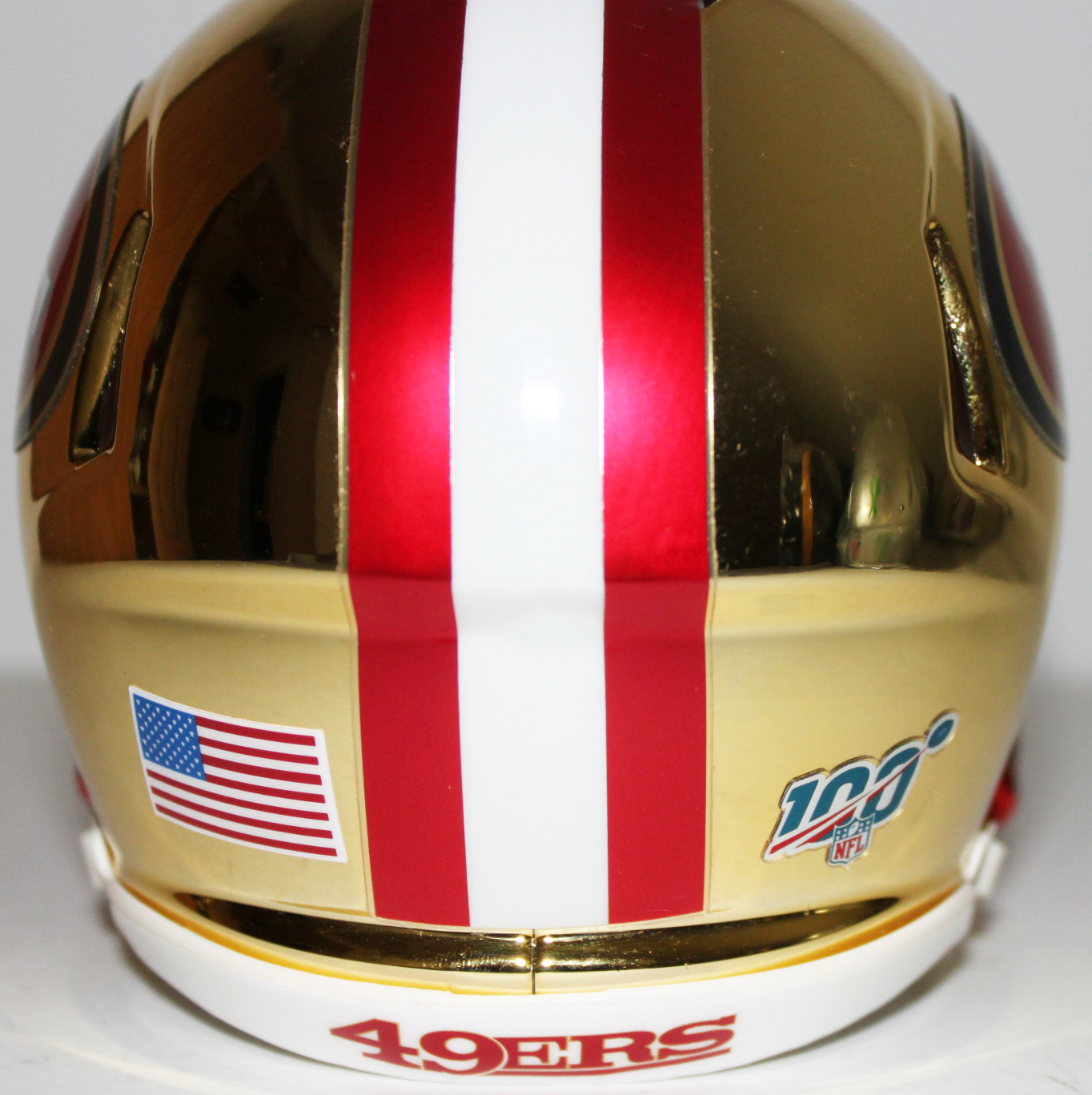 San Francisco 49ers Chrome Custom  Mini Helmet