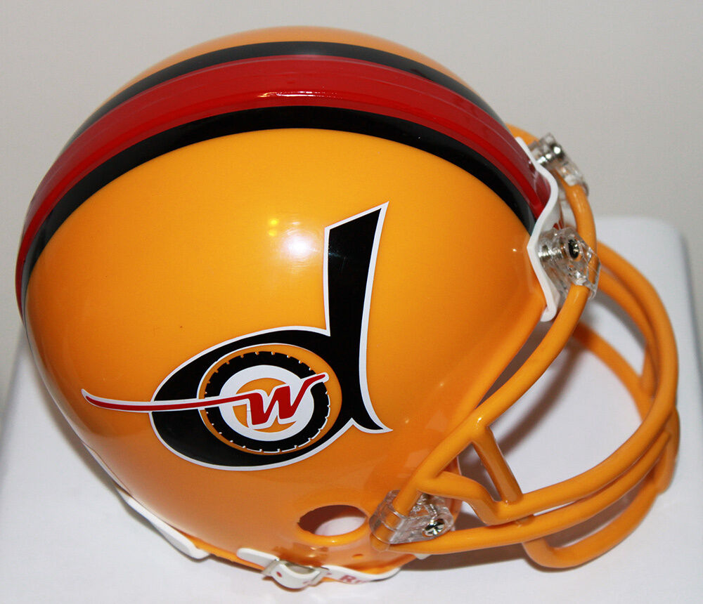 Detroit Wheels WFL Riddell Custom Mini Helmet