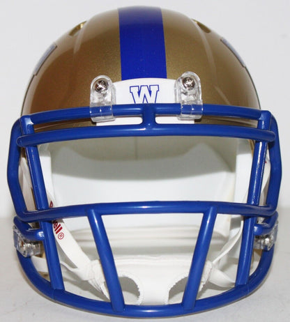 2022 CFL Winnipeg Blue Bombers Custom Riddell Mini Helmet