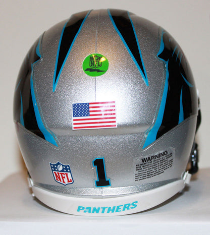 Cam Newton Carolina Panthers Speed Riddell Mini Helmet w/ Visor