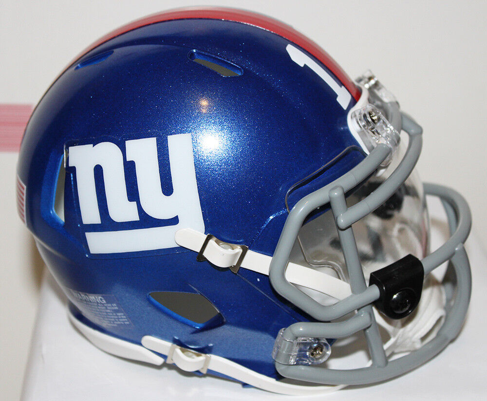 Odell Beckham Jr. New New York Giants Speed Riddell Custom Mini Helmet w/ visor