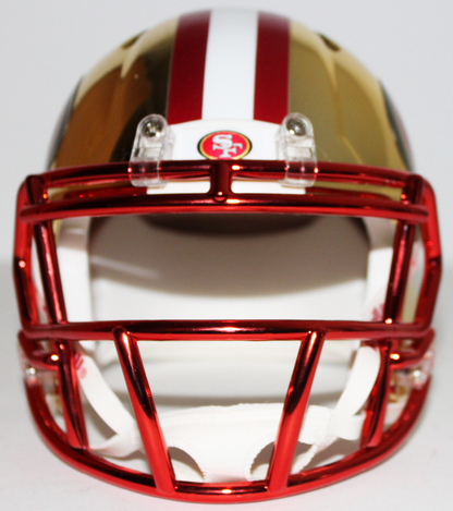 San Francisco 49ers Chrome Custom  Mini Helmet