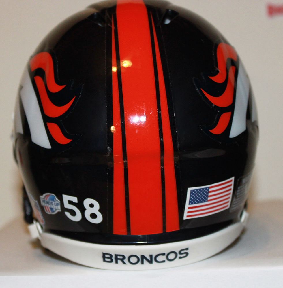Von Miller Denver Broncos Custom Riddell Speed Mini Helmet