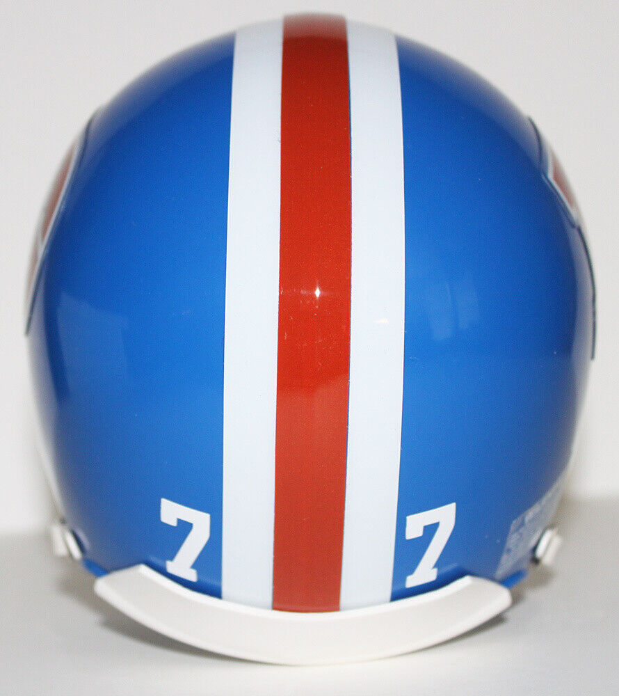Karl Mecklenburg Denver Broncos Riddell Custom Mini Helmet w Metal Facemask