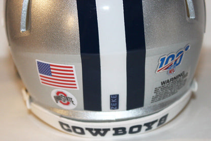 Ezekiel Elliott Dallas Cowboys Speed Riddell Custom Mini Helmet w/ visor