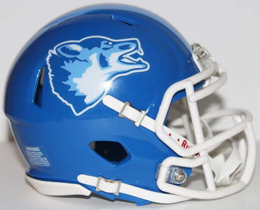 Varsity Blue West Canaan Coyotes Custom Mini Helmet