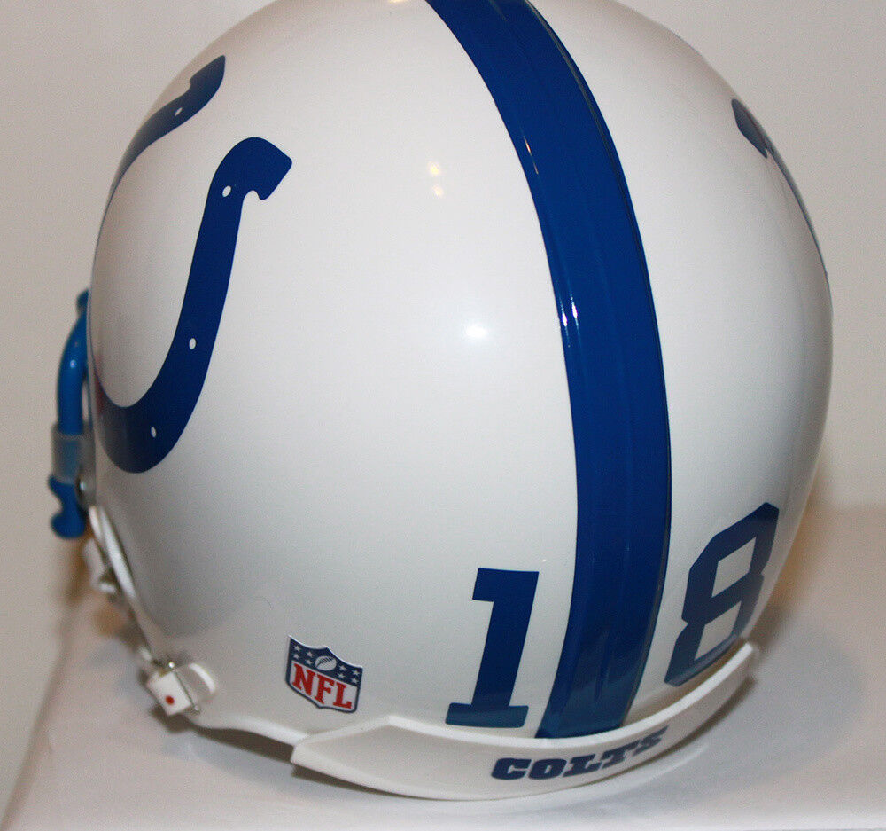 Peyton Manning 1998 Rookie Year Riddell Custom Mini Helmet w/ Metal FaceMask