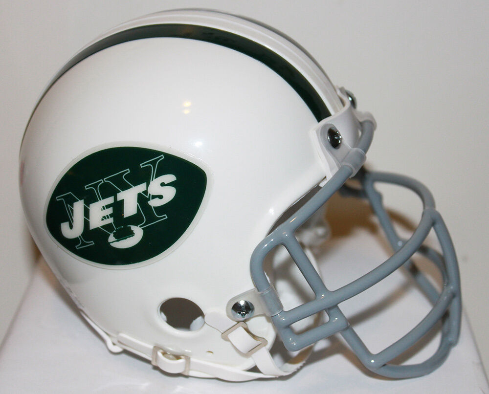 Joe Namath New York Jets Riddell Custom Mini Helmet w/ Metal Face Mask