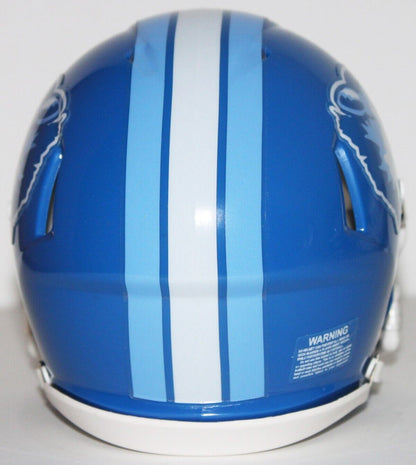 Varsity Blue West Canaan Coyotes Custom Mini Helmet