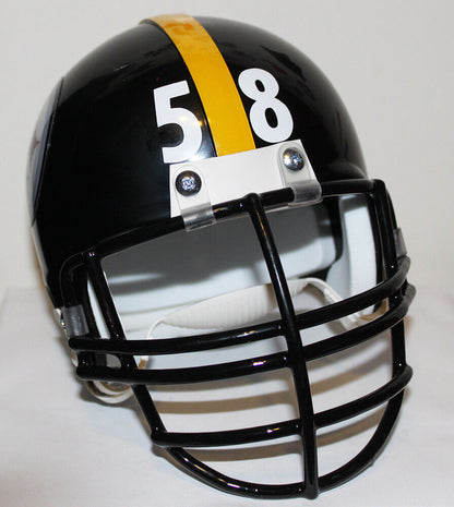 Jack Lambert Pittsburgh Steelers Riddell Mini Helmet with Black Metal  NJOP Mask
