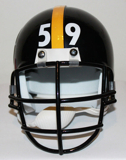 Jack Ham Pittsburgh Steelers Riddell Mini Helmet Gray or Black Metal Face Mask