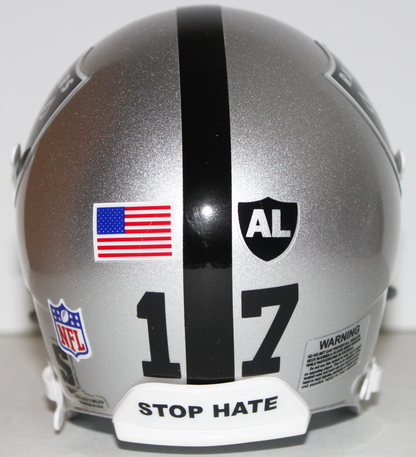 Oakland Raiders Davante Adams Custom Mini Helmet with Facemask