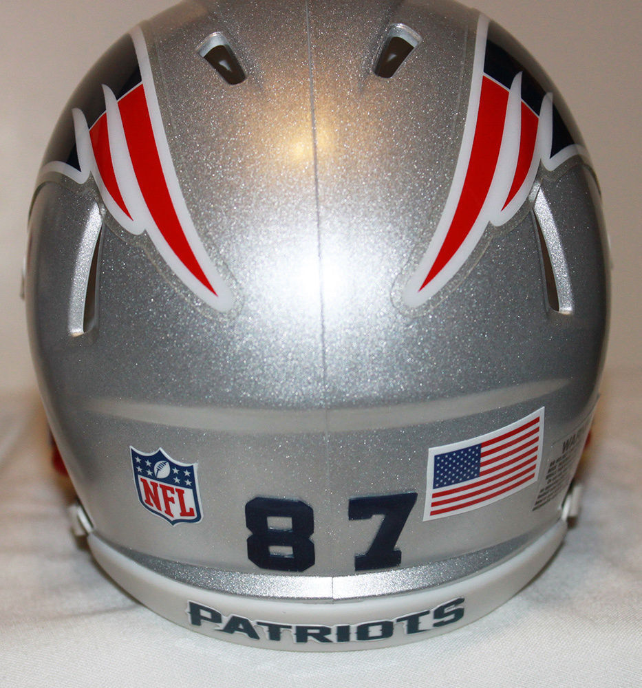 Rob Gronkowski New England Patriots Speed Riddell Custom Mini Helmet
