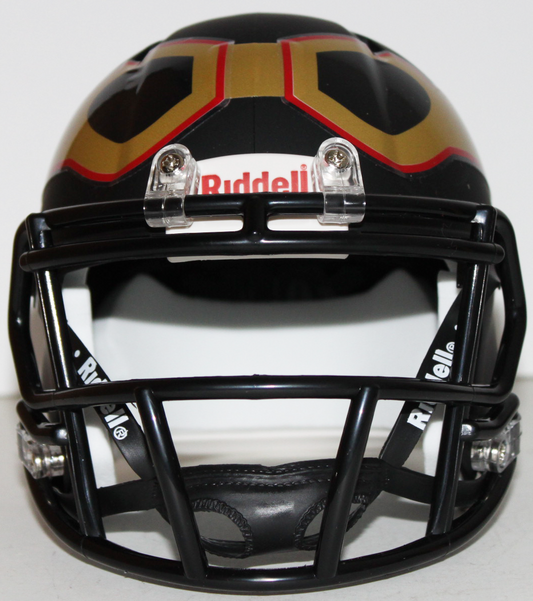 current arena football league mini football helmets All 18 NCAA BIG TEN 10 Conference Riddell SPEED Revolution Riddell mini helmets are about half the size of the Authentic and Replica helmets Riddell Speed Mini Helmet: Carolina