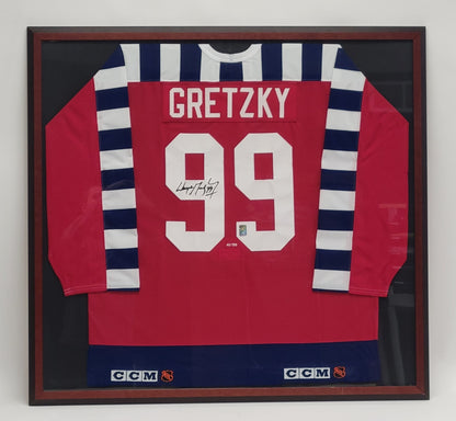 Wayne Gretzky autographed & framed 1992 All-Star Game jersey