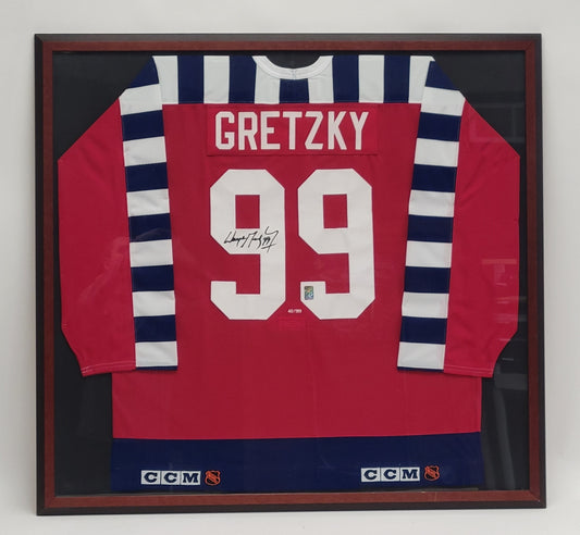 Wayne Gretzky autographed & framed 1992 All-Star Game jersey