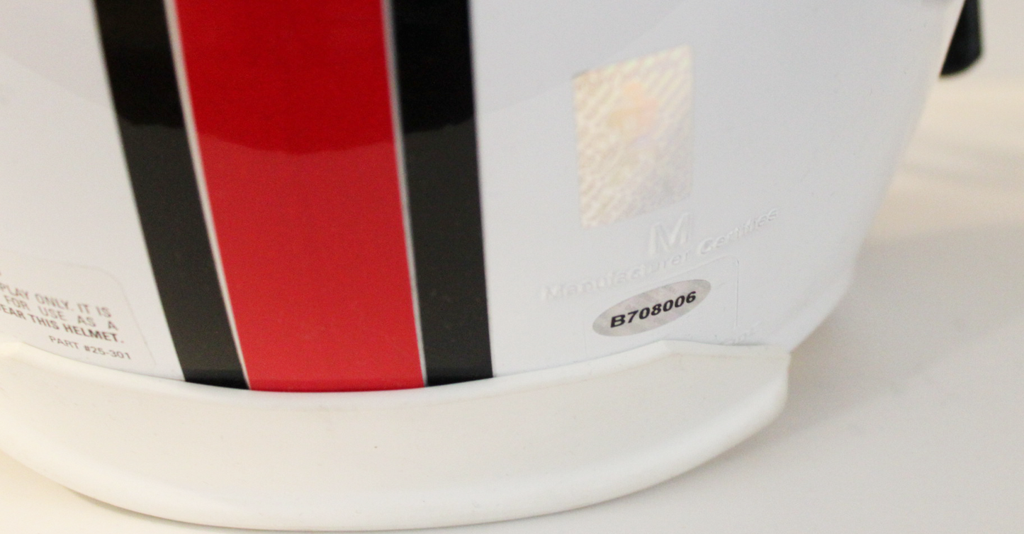 Troy Aikman, Michael Irvin and Emmitt Smith "Triplets" Signed Hall of Fame Full Size Replica Helmet w/ Inscription