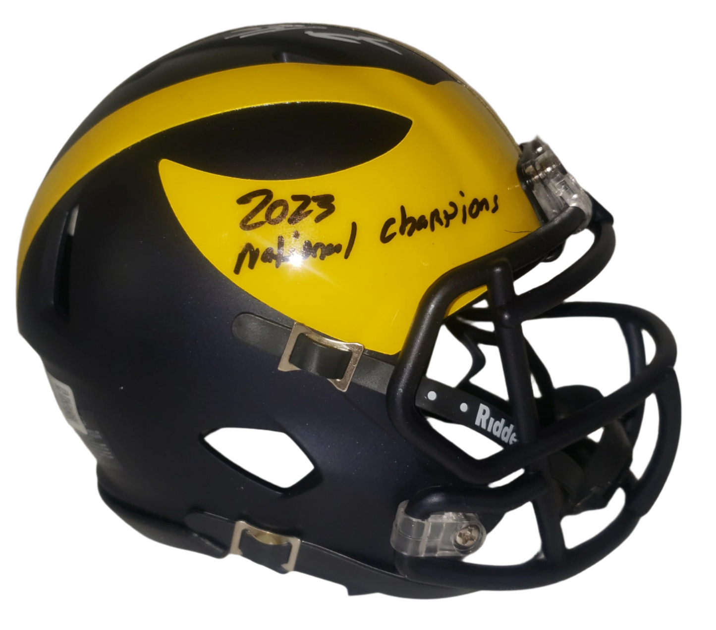Blake Corum Signed Michigan Wolverines Speed Mini Helmet