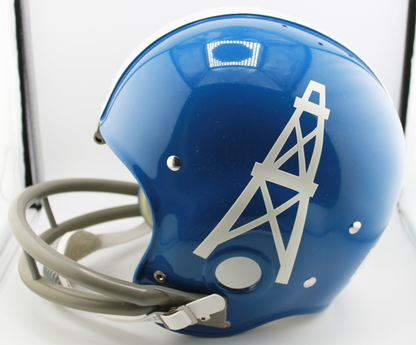 George Blanda Houston Oilers Signed TK Suspension Full-Sized Helmet with Inscription - PSA