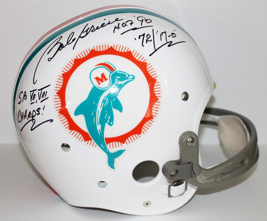 Bob Griese Miami Dolphins Signed TK Suspension Full Size Helmet - JSA