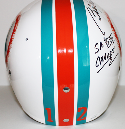 Bob Griese Miami Dolphins Signed TK Suspension Full Size Helmet - JSA