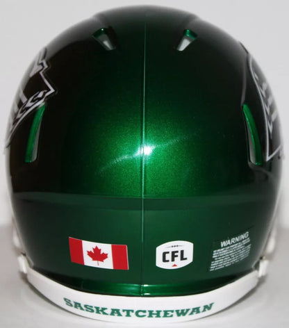 2023 CFL Saskatchewan Roughriders Custom Riddell Mini Helmet