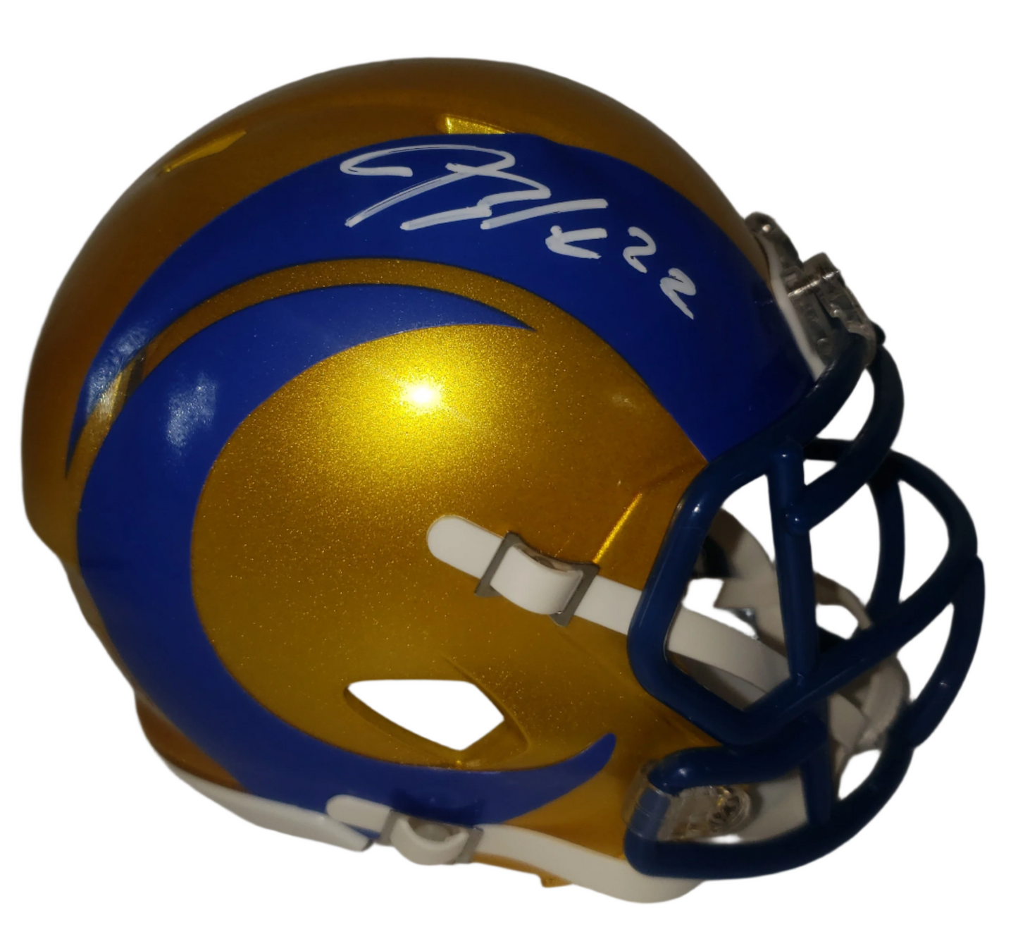 Blake Corum Signed Los Angeles Rams Flash Mini Helmet