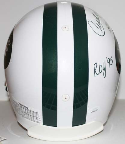 Curtis Martin New York Jets TB Full Size Proline Helmet with Inscriptions - JSA