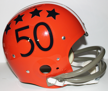 Dick Butkus Signed Illinois Illini Full Size 2 Bar Full Size TK Suspension Football Helmet