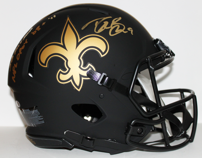 Drew Brees New Orleans Saints Signed Authentic Full Size Eclipse Helmet with Inscriptions