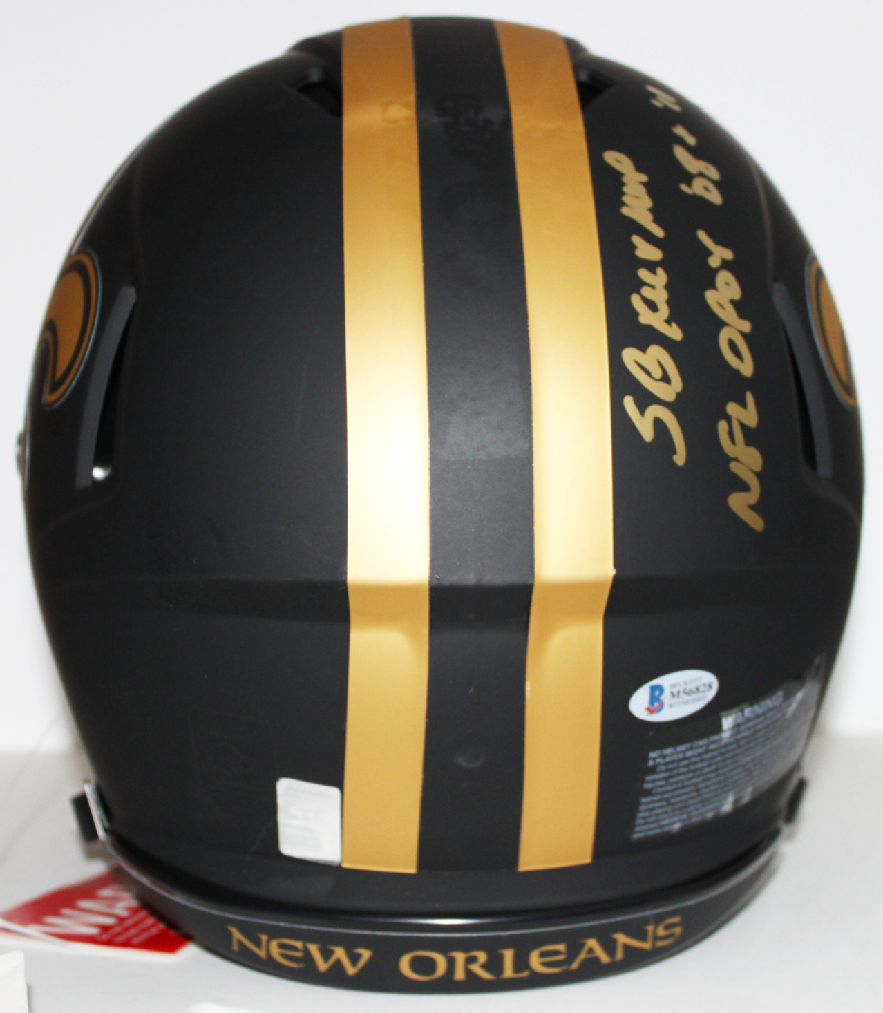 Drew Brees New Orleans Saints Signed Authentic Full Size Eclipse Helmet with Inscriptions