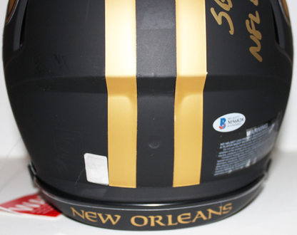 Drew Brees New Orleans Saints Signed Authentic Full Size Eclipse Helmet with Inscriptions