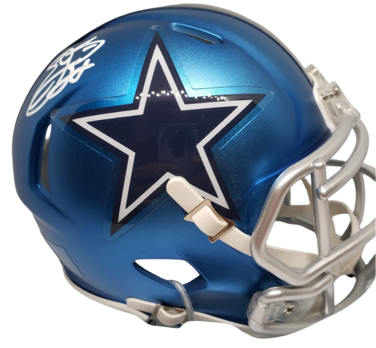 Emmitt Smith Signed Dallas Cowboys Blaze Mini Helmet