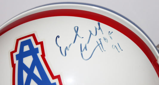 Earl Campbell Houston Oilers Signed Full Size Authentic Proline Helmet with HOF Inscription