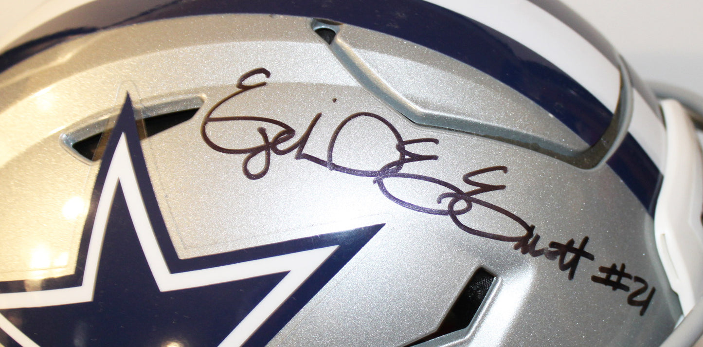Ezekiel Elliott Dallas Cowboys Signed Riddell Speed Flex Authentic Helmet
