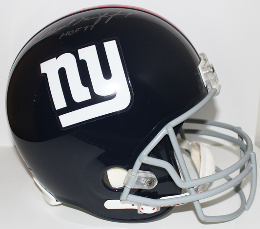 Frank Gifford New York Giants Riddell Full Size Replica Helmet with Inscription - JSA