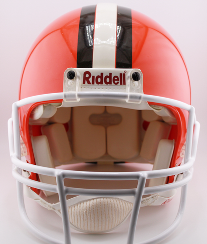 Otto Graham Cleveland Browns Signed Authentic Full-Sized Helmet with Inscription - PSA