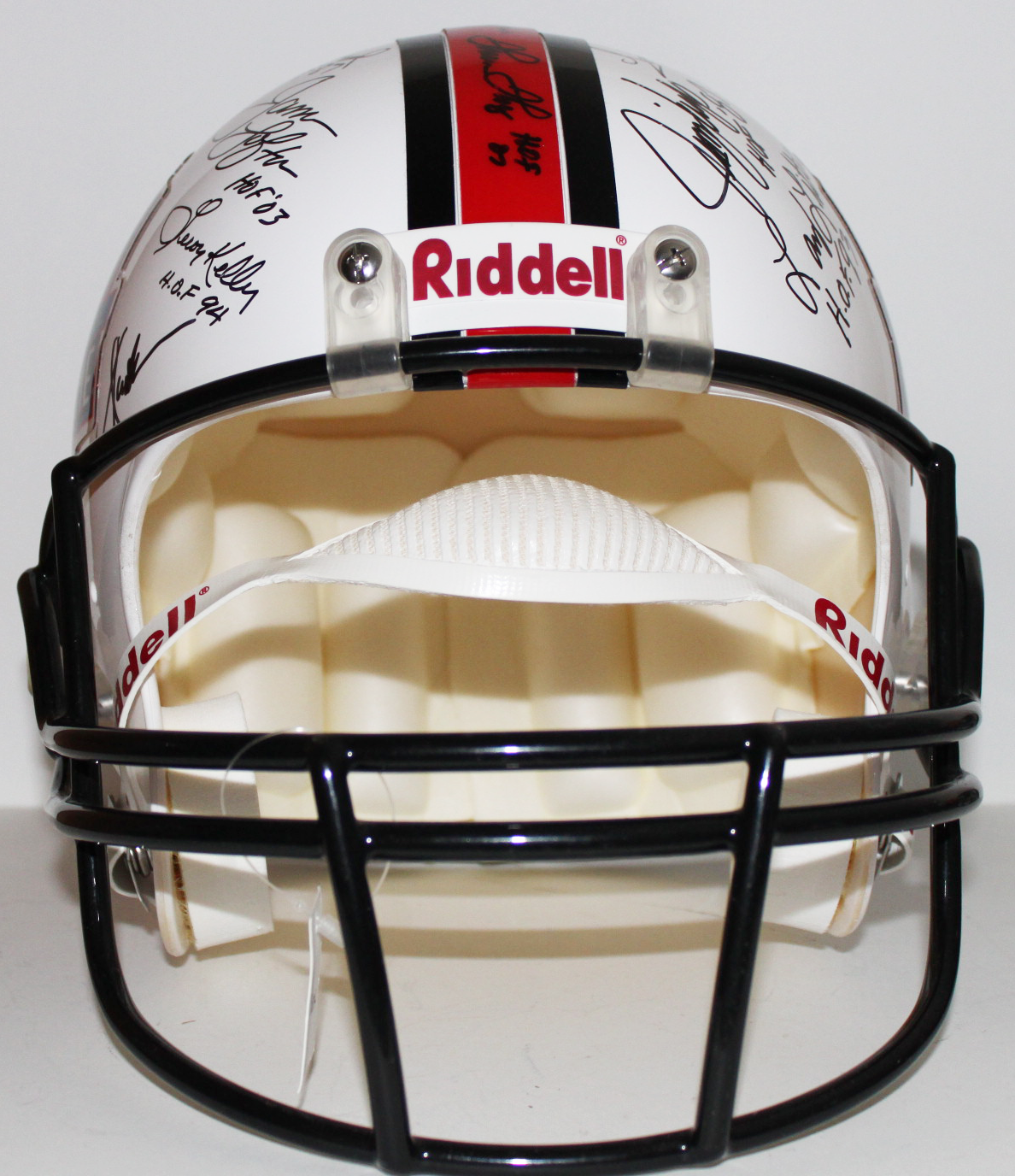 Hall of Fame Full Size Helmet Signed by 35, Jim Brown, Joe Montana, Dan Marino