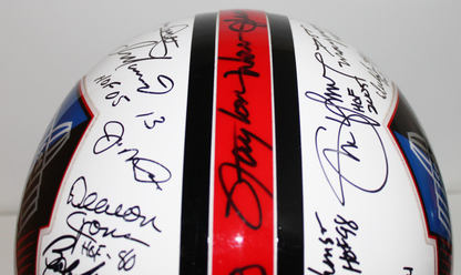 Hall of Fame Full Size Helmet Signed by 35, Jim Brown, Joe Montana, Dan Marino